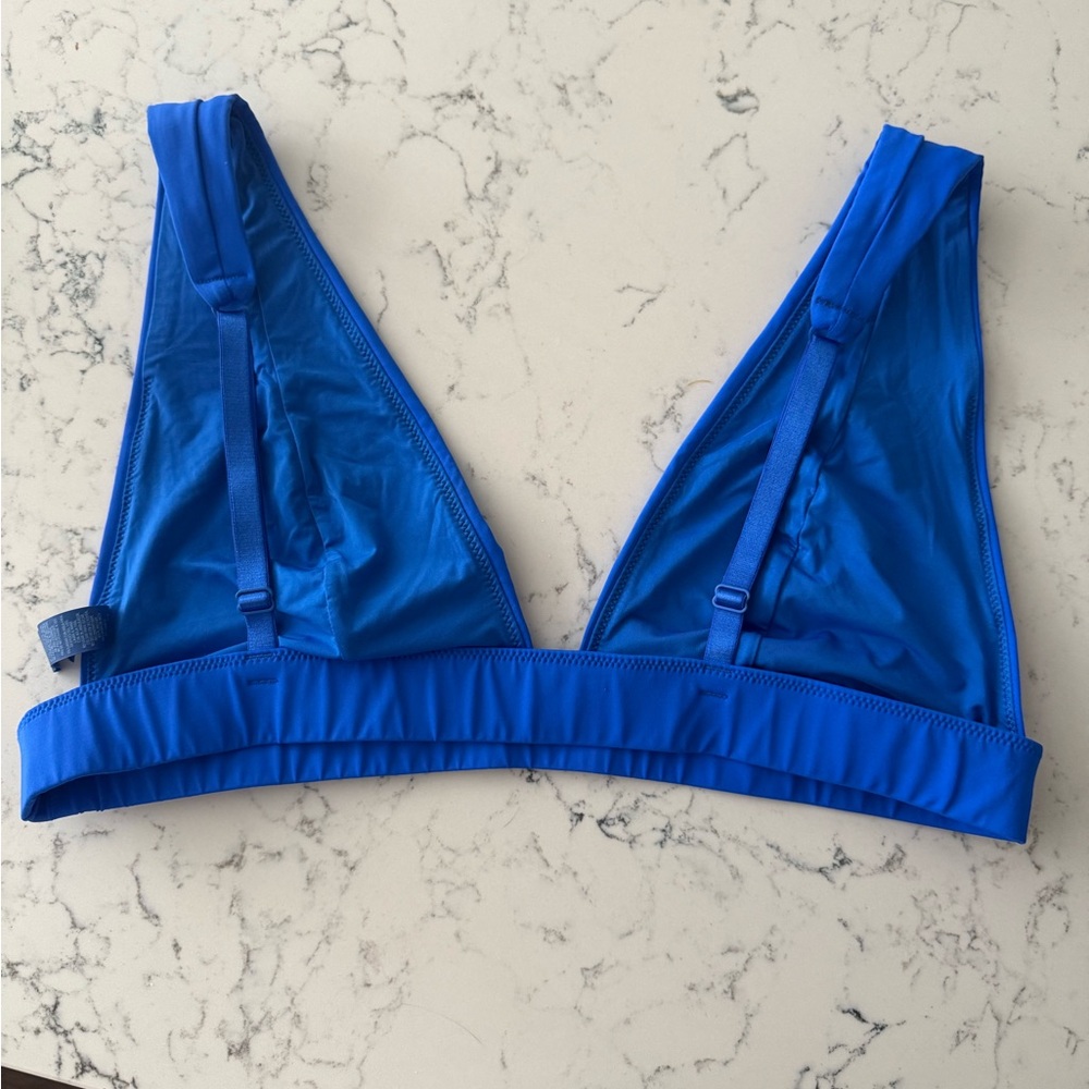 RARE Skims Swim Plunge Bikini Top - Cobalt - 3X - Picture 2 of 3